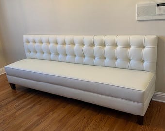 FREE SHIPPING Dining Bench Upholstered Kitchen Bench Custom Upholstered Banquette Booth Custom Booth Dining Room Seating Custom Bench Dining