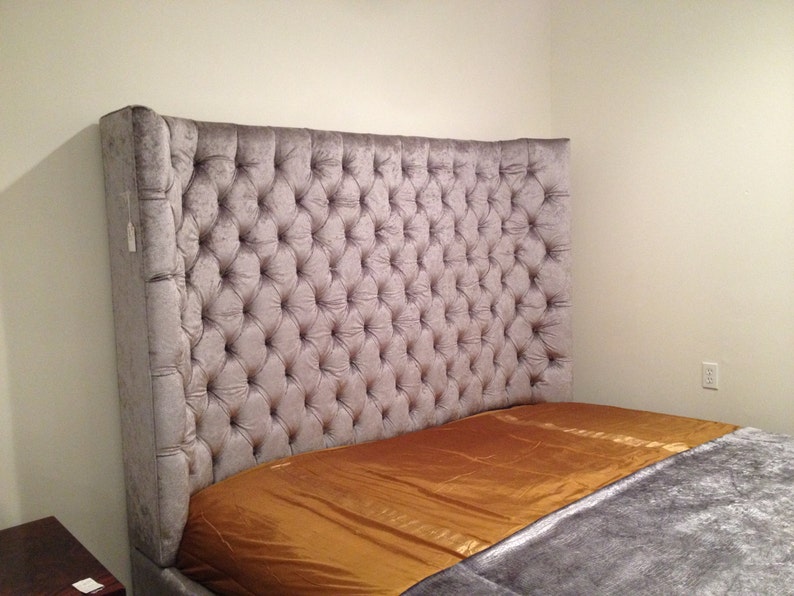 King Size Wing Tufted Bed Etsy