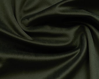 Hunter Green Velvet Upholstery Fabric by the Yard -  Dark Green Velvet Green Velvet Fabric