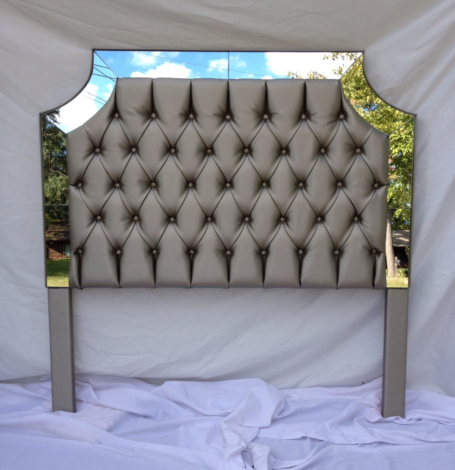 Full size tufted online headboard