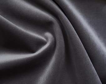 Dark Grey Velvet Upholstery Fabric by the Yard - Grey Velvet Dark Grey Velvet Fabric