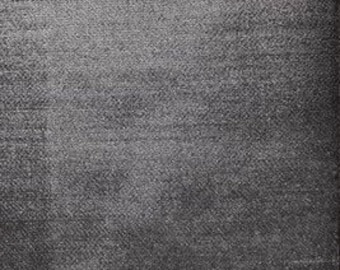 Charcoal Velvet Upholstery Fabric by the Yard - Charcoal Velvet Dark Gray Velvet Gray Velvet Fabric
