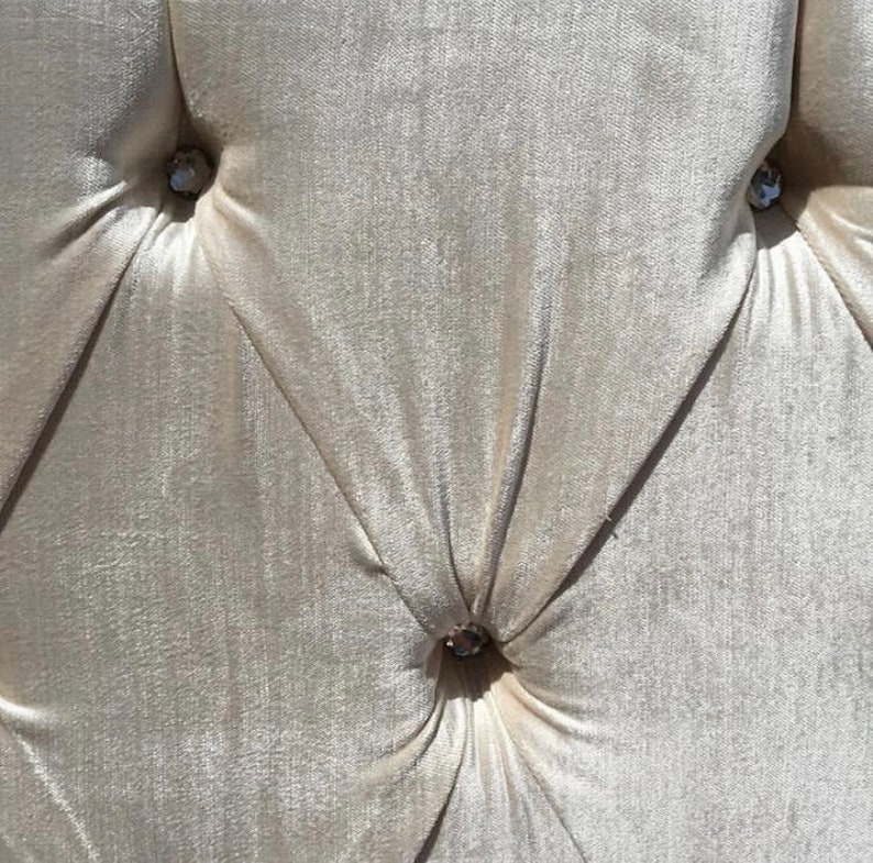 Ivory off White Velvet Upholstery Fabric by the Yard Light Etsy