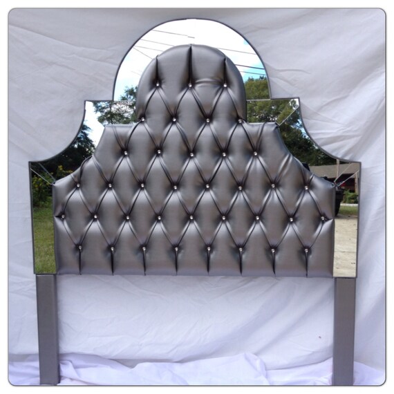 Silver Headboard Tufted Headboard Headboard With Mirrors Charcoal