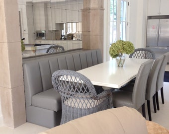 Kitchen Banquette with Channel Back