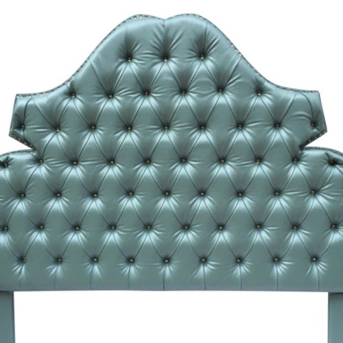 QUEEN Size Faux Leather Upholstered Tufted Headboard With Etsy