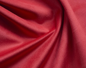 Bright Cherry Red Velvet Upholstery Fabric by the Yard -  Red Velvet Bright Red Velvet Fabric