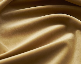 Honey Gold Velvet Upholstery Fabric by the Yard -  Honey Gold Velvet Gold Velvet Fabric