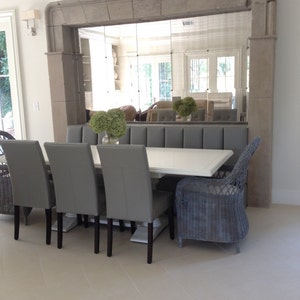 Kitchen Banquette with Channel Back image 3