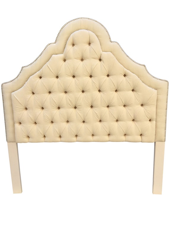 Off white tufted headboard online