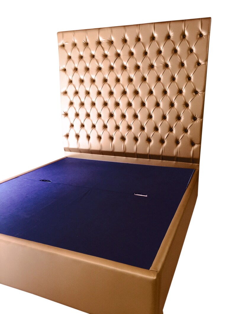 Extra Tall King Headboard Bed Tufted Upholstered Headboard Gold Faux