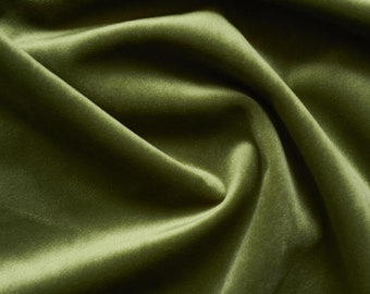 Dark Green Velvet Upholstery Fabric by the Yard -  Green Velvet Dark Green Velvet Fabric