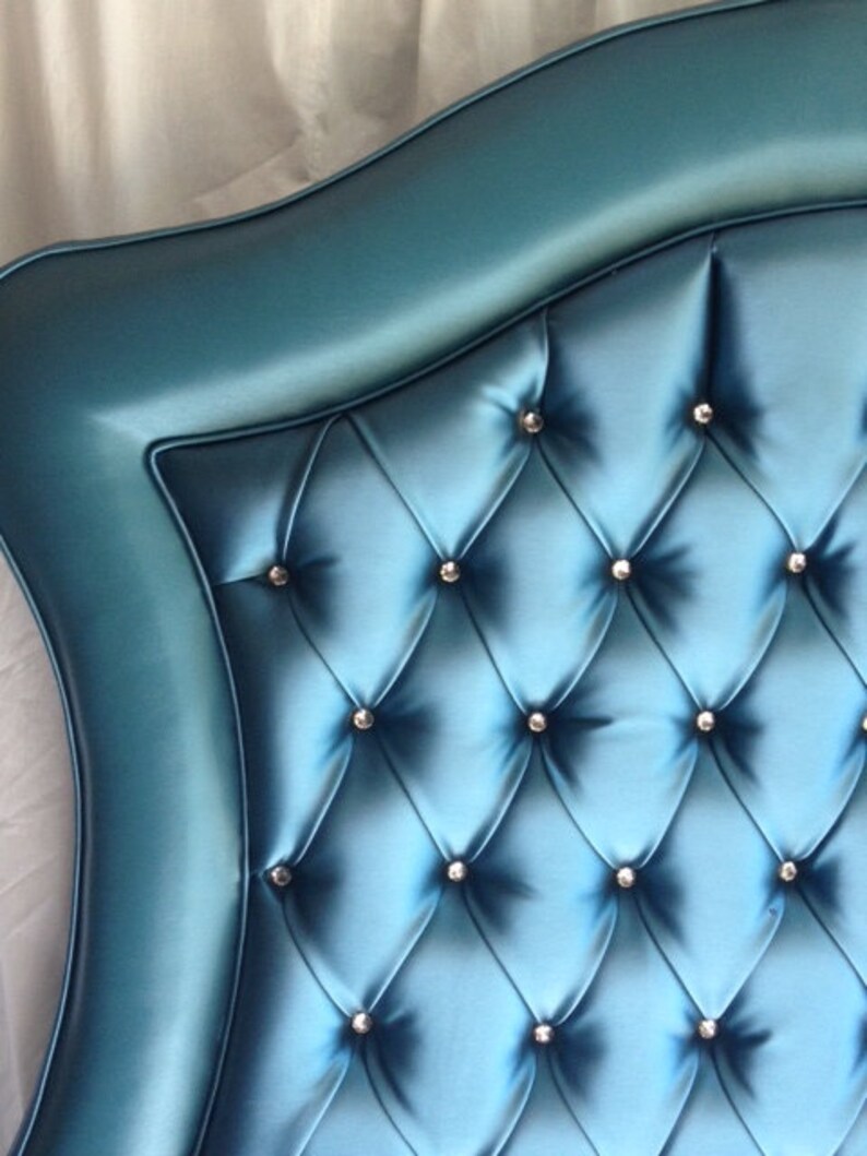 Custom Upholstered Headboard Tufted With Rhinestones Image 0
