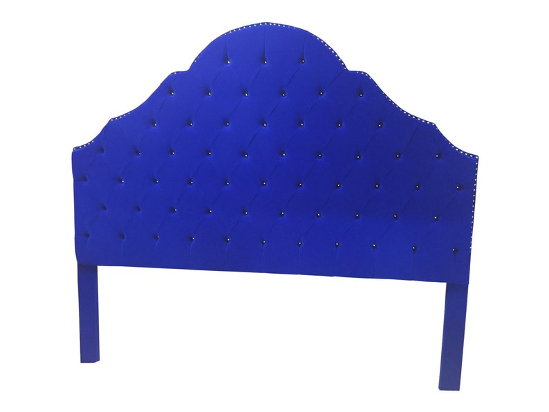 Royal Blue Extra Tall King Size Tufted, Extra Tall King Size Headboard