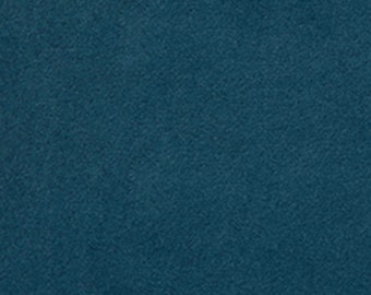 Deep Water Blue Polyester Velvet Upholstery Fabric by the Yard - Deep Blue