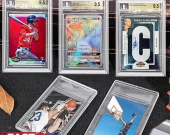 100 soportes de exhibición de acrílico para tarjetas calificadas PSA BGS Slabs