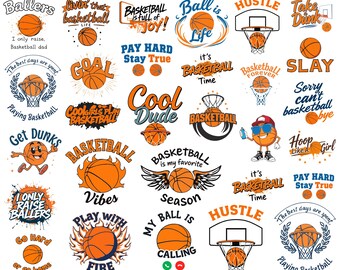 Basketbal Team SVG Team Motto downloaden bestanden, sport citaten, DXF,  EPS, Silhouette Studio, Vinyl digitale bestanden knippen-gebruik met Cricut  - Etsy Nederland, image size:340x270