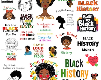 Black History Month Bundle, Black History SVG Bundle. Black History Png, Black History Svg, African American, Black Culture, Black People