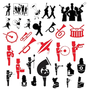 Marching Band Svg Bundle, Marching Band Clipart For Cricut, Band Vector, Marching Band Decal, Marching Band Cut Files.