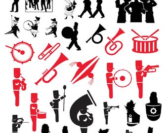Marching Band Svg Bundle, Marching Band Clipart For Cricut, Band Vector, Marching Band Decal, Marching Band Cut Files.