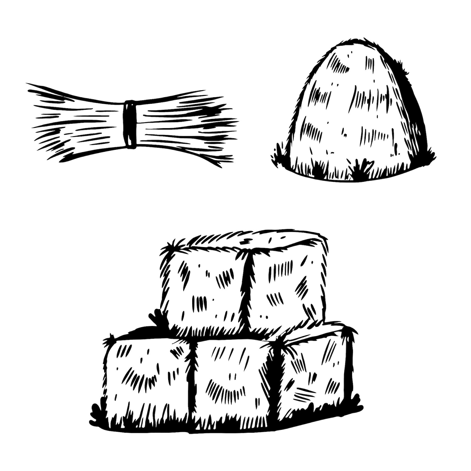 Hay Stack Cut Out Hay Svg Bundle, Haystack Clipart, Bale Hay Vector, Hay Monogram Decal ...