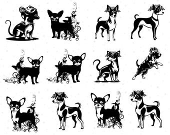 Miniature Schnauzer SVG Bundle, Schnauzer Dog Clipart, Cute Dog Vector Art, PNG, Cricut, Digital Cut Files, Dog Svg