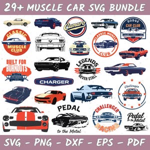 Car Svg Bundle, Sports Car Svg Retro Car Silhouette Svg, Classic Car Vector, Clipart - Stickers Files, Laser Cut Files, Svg For Cricut