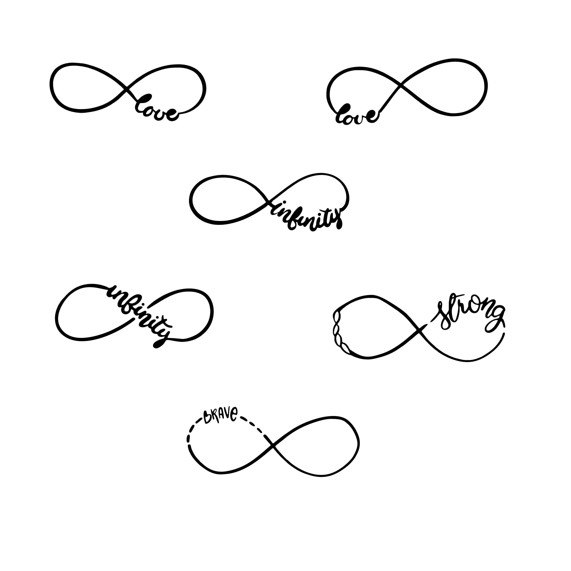 Infinity Svg Bundle, Infinity Sign Clipart for Cricut, Infinity Love ...