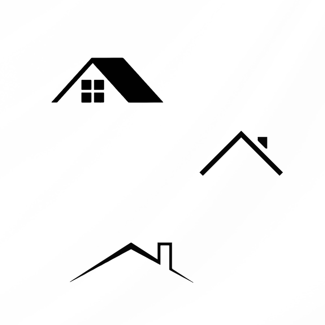 House Roof Svg Bundle, House Roof Clipart for Cricut, Roof Silhouette ...