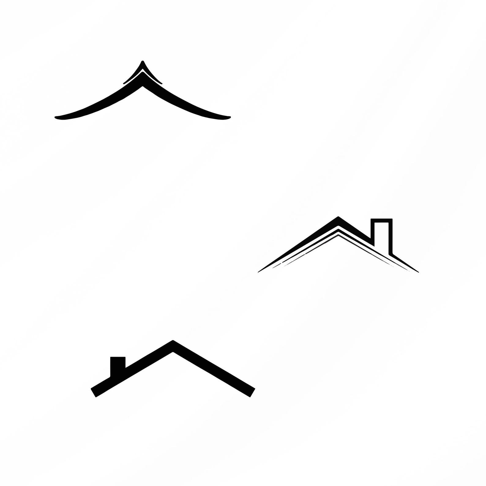 House Roof Svg Bundle, House Roof Clipart for Cricut, Roof Silhouette ...