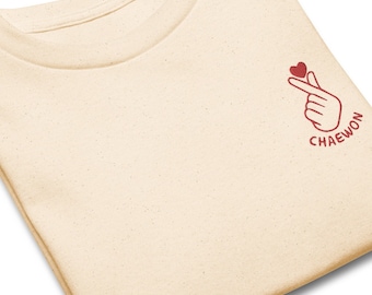 CHAEWON embroidered Shirt KPOP baby tee korean band merch K-POP gift for her le sserafim fan clothing korean pop tour concert fandom chaewon