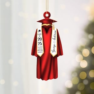 Personalized Graduation Ornament,2025 College Graduation Ornament,School Graduation Ornament Gift,High School Graduation Gift,Grad Gift