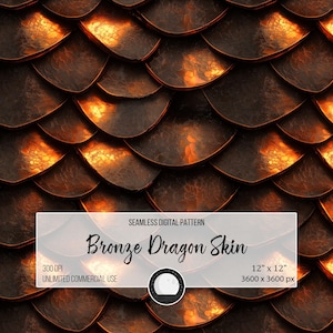 Può includere: Motivo digitale senza cuciture di squame di drago di bronzo. Il motivo è di 12 pollici per 12 pollici e 3600 pixel per 3600 pixel. È di 300 DPI e per uso commerciale illimitato.