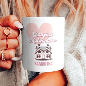 Certified Matchmaker Realtor Personalized Coffee Mug, Custom Real Estate Agent Mug Cup, Realtor Gift, Realtor Marketing, Realtor Thank You
