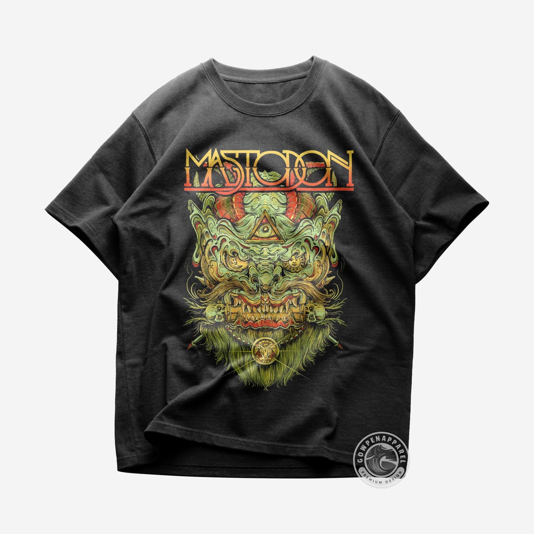 Shirt mastodonte Chemise musique metal l oubli Leviathan Produits Mastodontes T shirt en coton Etsy France