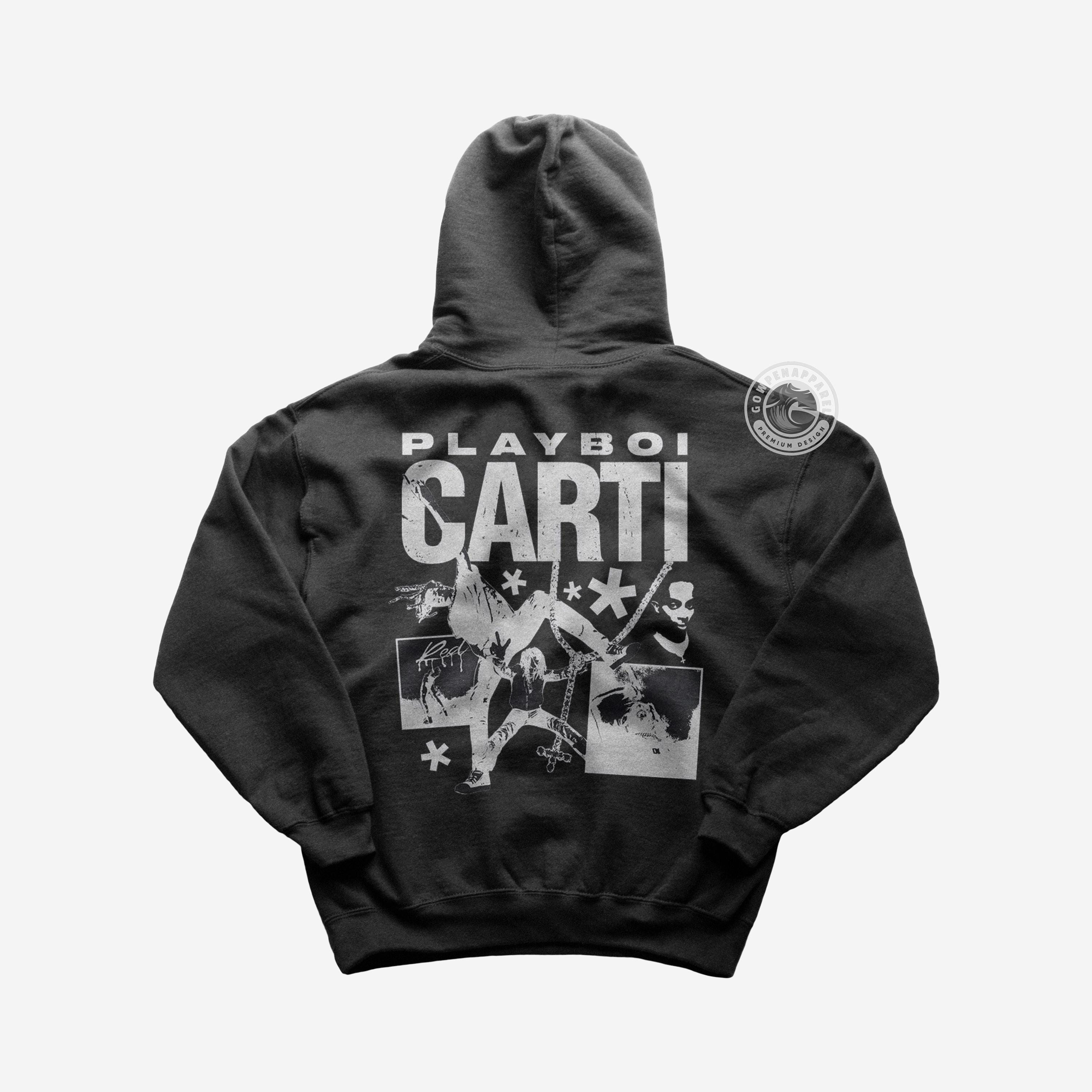 Playboi Carti Hoodie Rap Music Hoodie Sky Miss the Rage Popular Playboi Carti Merch Hooded Sweatshirt Etsy