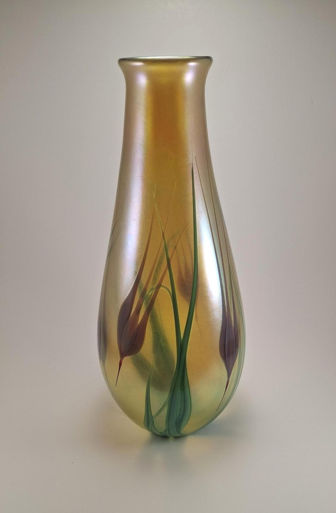 Orient and Flume Art Glass Vase - Etsy
