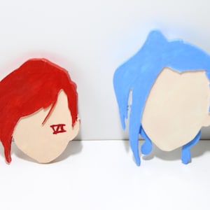 ARCANE Vi and Jinx Abstract Earrings & Pins | From Arcane: League of Legends