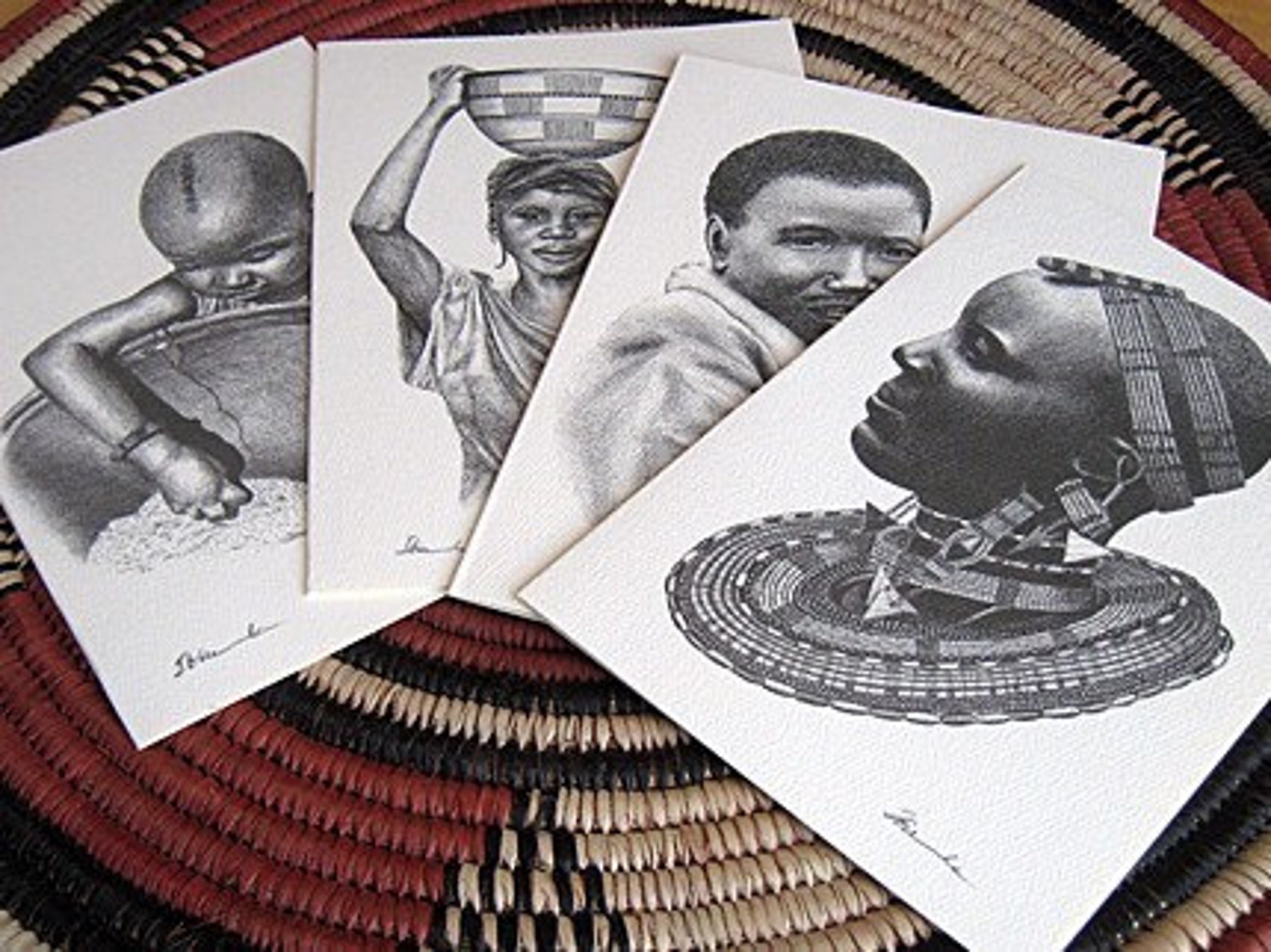 African Card Set A Etsy