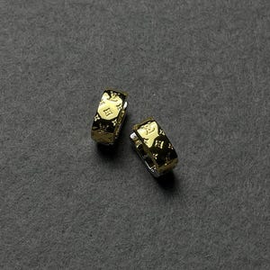 Vintage Louis Vuitton Gold And Silver Tone Vintage Earrings Vintage 90s Gold Tone Gift For Her