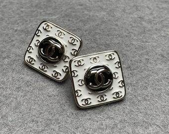Vintage Chanel Gold Tone Vintage Earrings Vintage 90s Gold Tone Gift For Her
