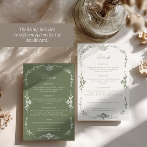 sage green wedding invitation suite