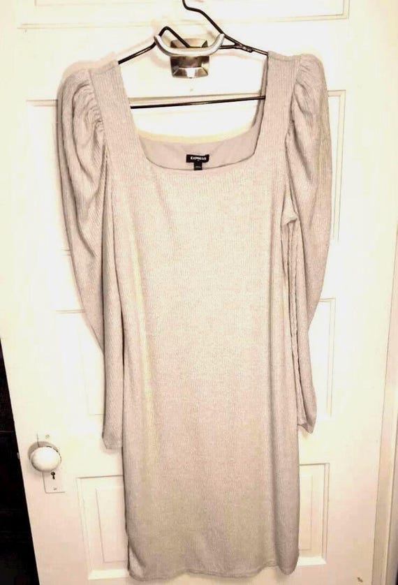 Express Box Neck Ribbed Sweater Dress Canada