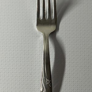 Antique Holmes & Edwards Baby Fork~Romance~ 1952 Silver Plate IS