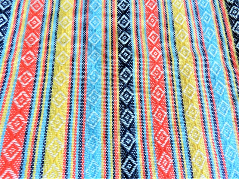 2 plus yds Home Decor Fabric Linen Fabric Summer Upholstery Fabric Striped Fabric