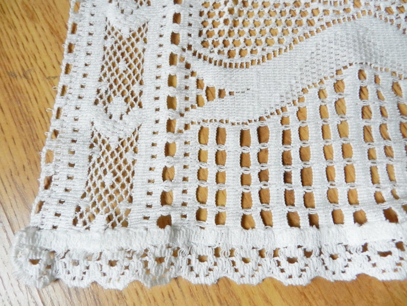 4 Rue De France Lace Curtain Panels Etsy