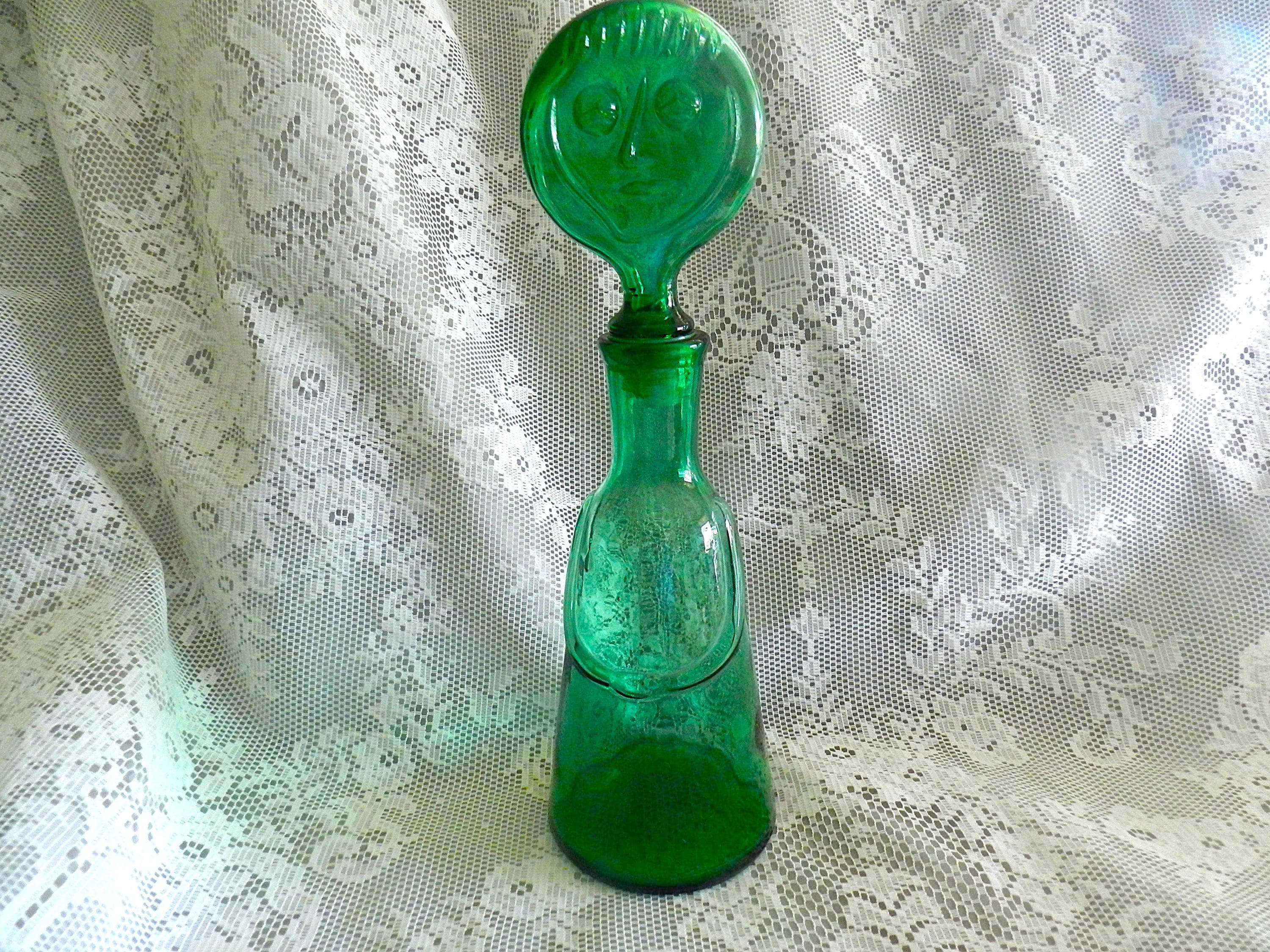 KOSTA BODA Erik Höglund ガラスキャニスター Erik Hoglund Pitcher/ Green Glass / Kosta Boda / Sweden