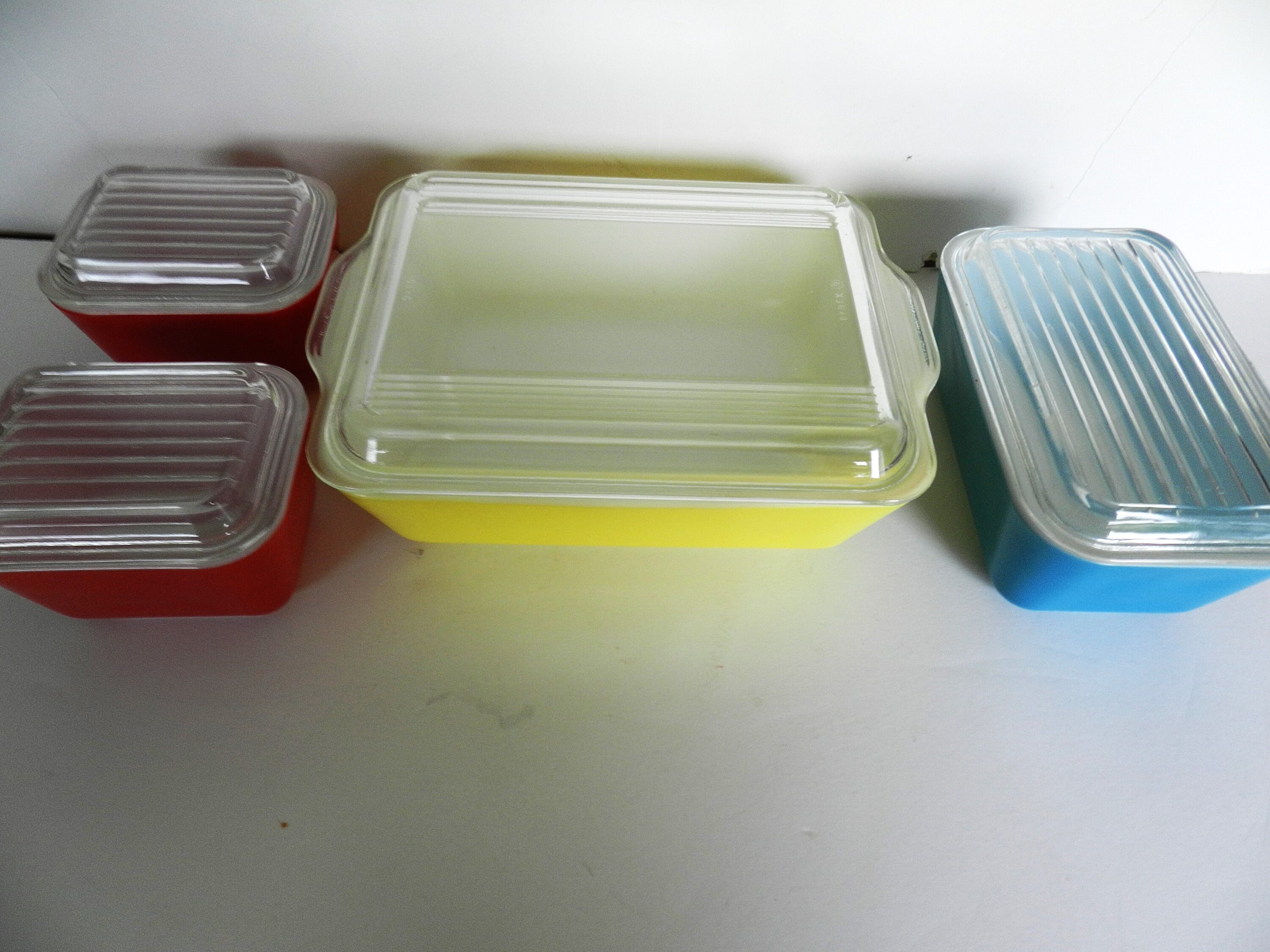 Pyrex Refrigerator Set, Primary - Etsy