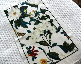 NOS Williamsburg Towel, Botanical, Butterfly, Never Used