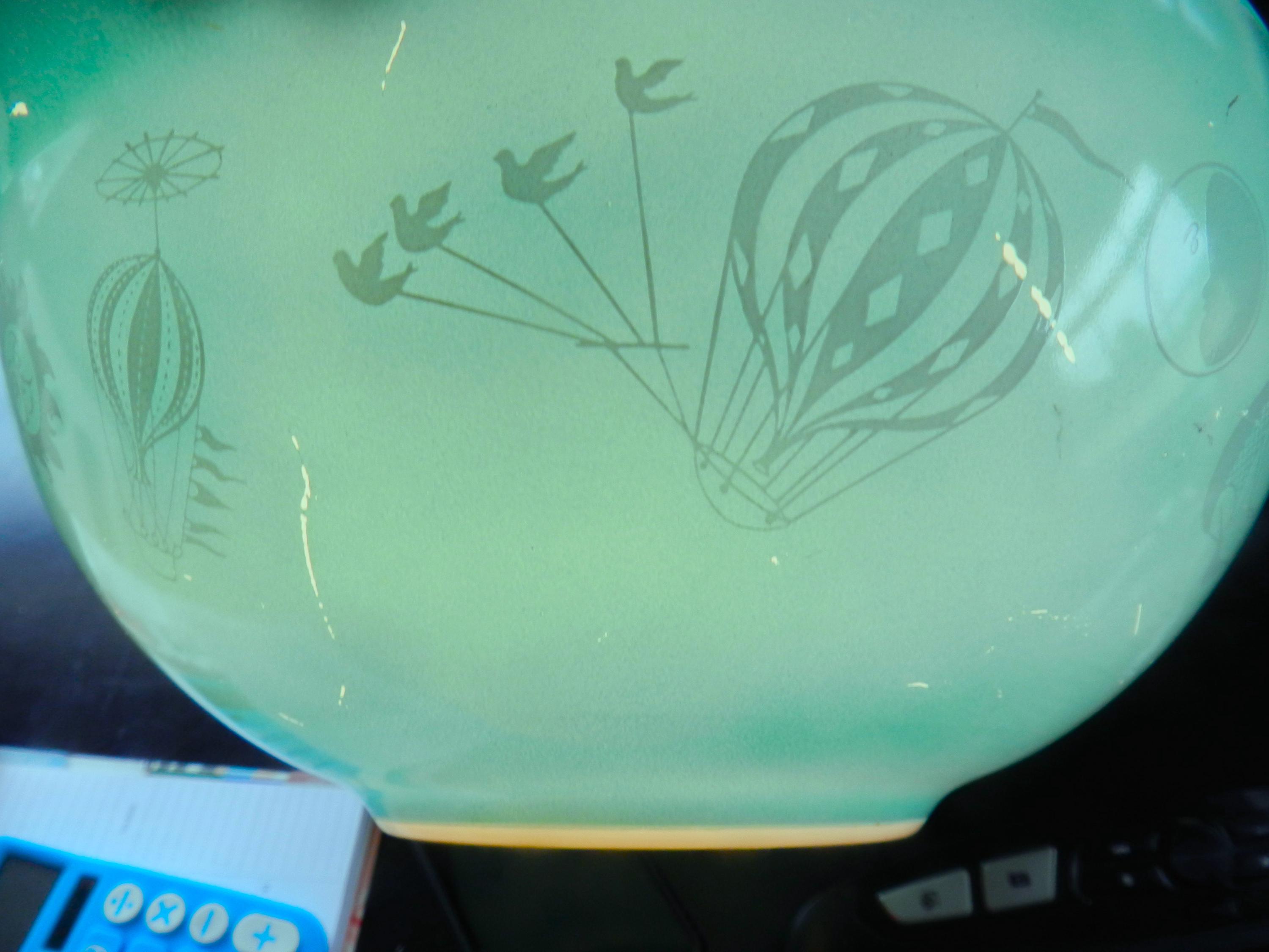 Pyrex Balloon Pattern 1958 Pyrex Balloon Chip and Dip Set, Wooden Bracket, Rare - Etsy